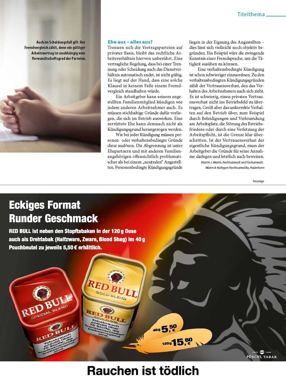 Mitgeteilt von Rechtsanwalt / Fachanwalt für Steuerrecht / Fachanwalt für Arbeitsrecht Martin J. Warm, Paderborn (www.warm-rechtsanwaelte.de) #rechtsanwalt #fachanwalt #detmolderstrasse204 #paderborn #arbeitsrecht 